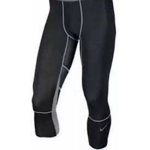 Nike Pro Mens M Black Hypercool Dri Fit Max Compression 3/4 Tights 811619-010